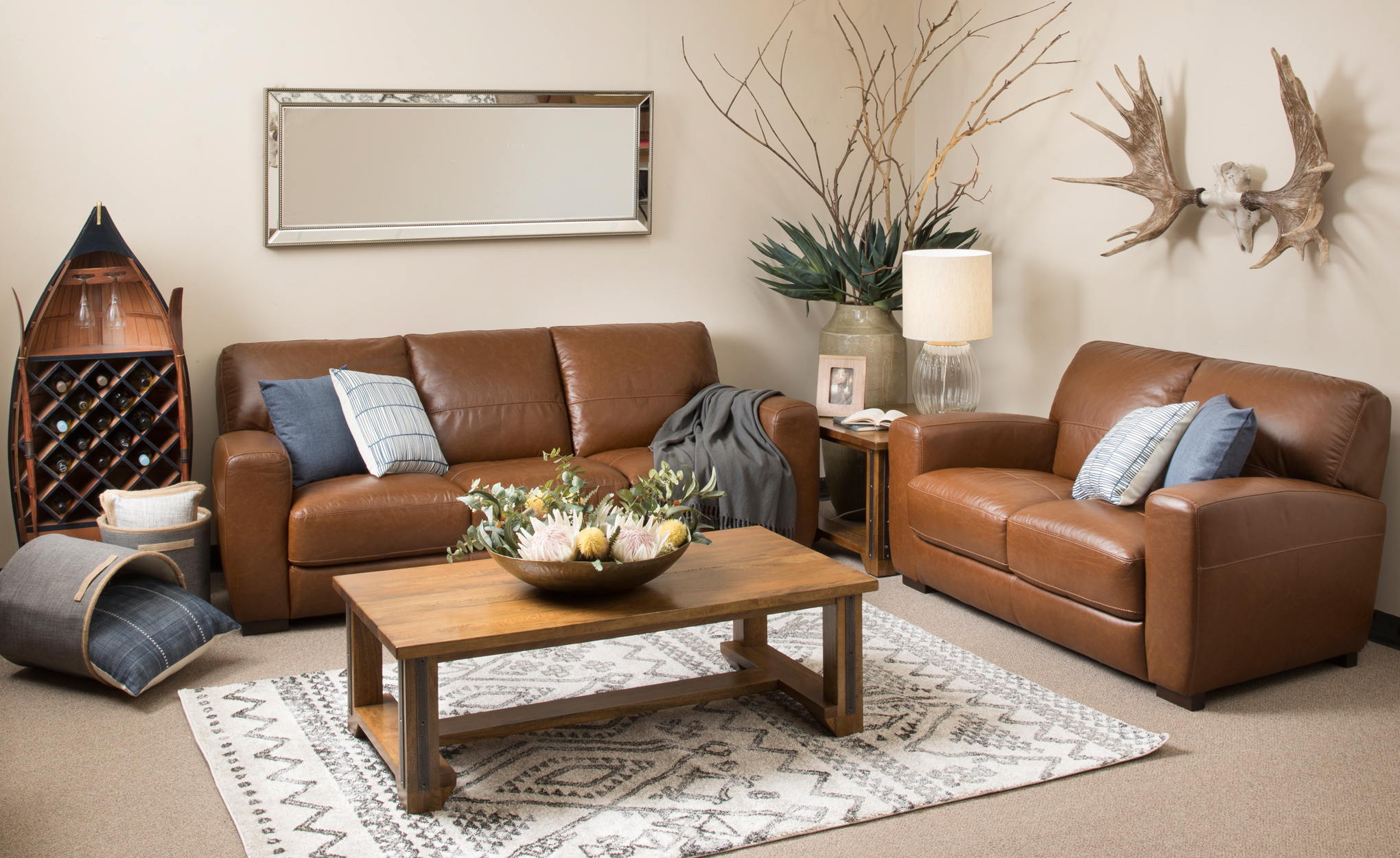 The Leather Vs Fabric Sofa Debate By, Leather And Fabric Living Room Furniture